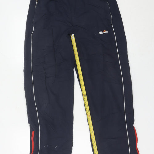 Ellesse Mens Blue Small Jogger Trousers with Zip Pockets