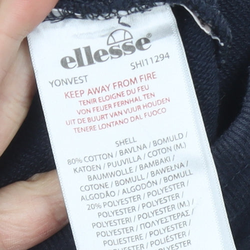 Ellesse Men’s Blue Jogger Sweatpants Size S Cotton Blend
