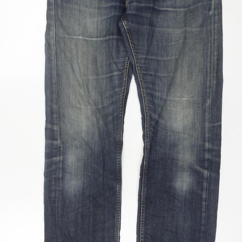 Lee Men’s Blue Straight Leg Jeans W31 L32 Daren Stretch Denim