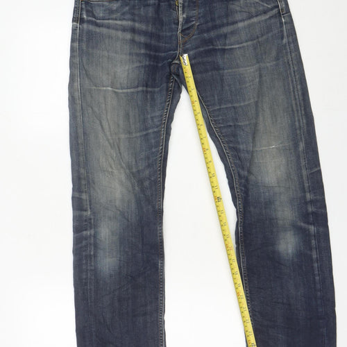 Lee Men’s Blue Straight Leg Jeans W31 L32 Daren Stretch Denim