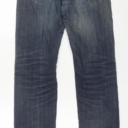 Lee Men’s Blue Straight Leg Jeans W31 L32 Daren Stretch Denim
