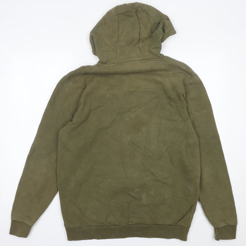 Ellesse Mens Green Pullover Hoodie Sweatshirt Size M Regular Fit