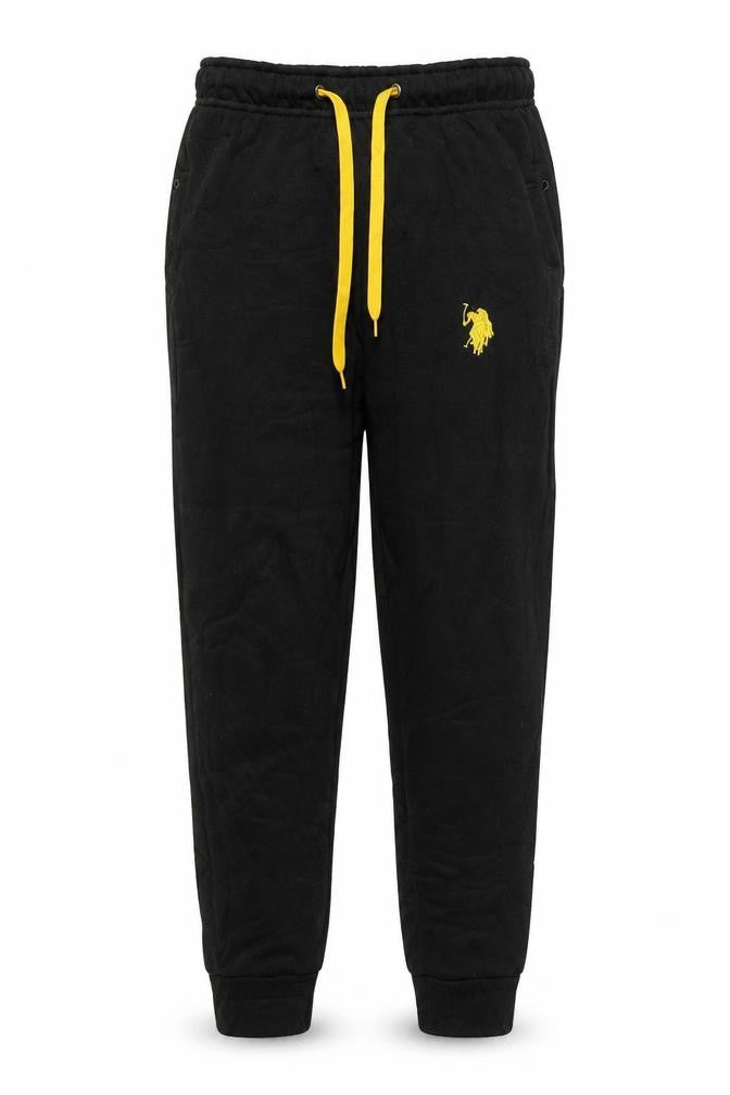 U.S. Polo Assn. Men's Black Jogger Trousers Small Regular Fit