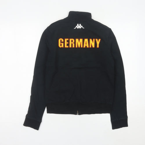 Kappa Women’s Black Yellow Track Jacket Size 10 Germany Logo
