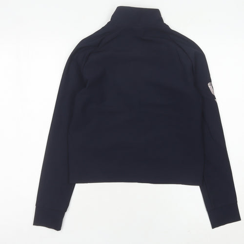 Kappa Womens Blue Size 6 Track Jacket Slim Fit Full Zip Activewear
