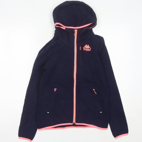 Kappa Womens Navy Full Zip Hoodie Jacket UK 8 with Hooded Design