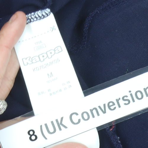 Kappa Womens Navy Full Zip Hoodie Jacket UK 8 with Hooded Design