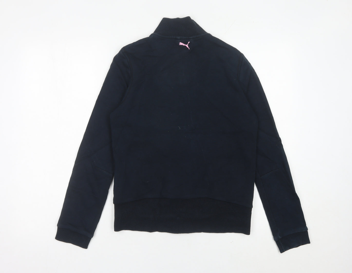 Puma Womens Black Track Jacket Size 8 Full Zip Sportswear
