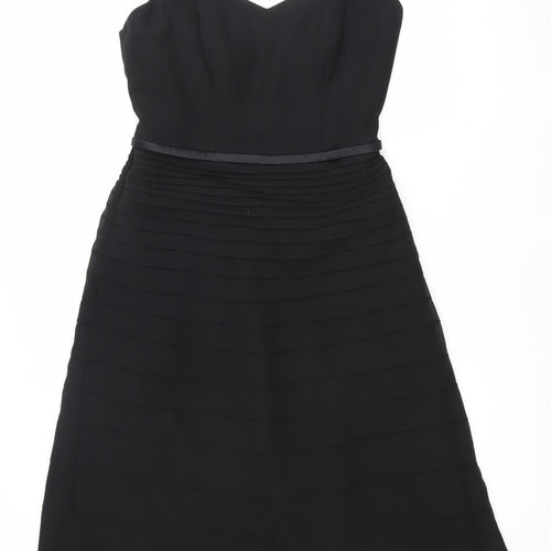 IKRUSH Elegy Rose Womens Black Size 12 A-Line Sleeveless Party Dress