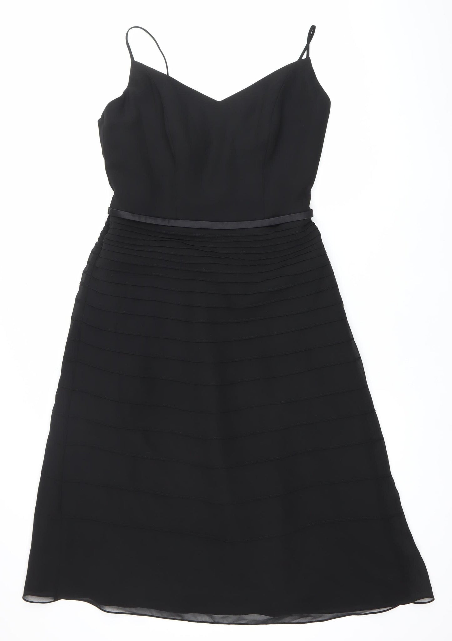 IKRUSH Elegy Rose Womens Black Size 12 A-Line Sleeveless Party Dress