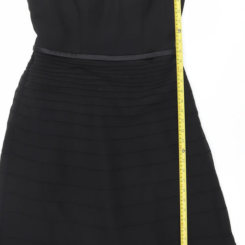 IKRUSH Elegy Rose Womens Black Size 12 A-Line Sleeveless Party Dress