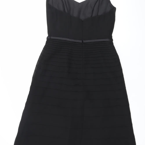 IKRUSH Elegy Rose Womens Black Size 12 A-Line Sleeveless Party Dress