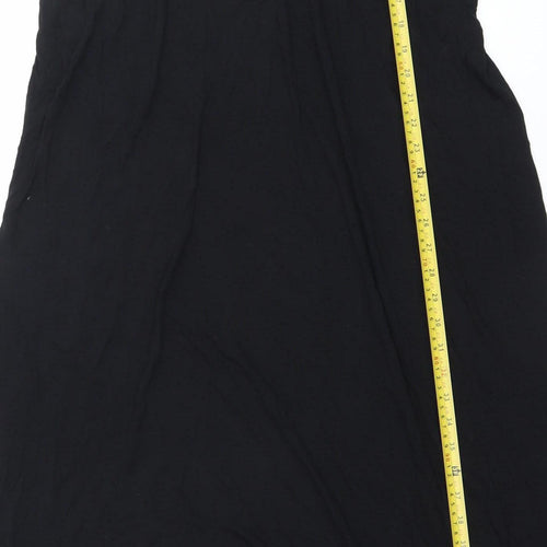 French Connection Women’s Black Size 8 Halter Slip Midi Dress