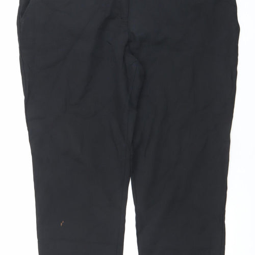 ASOS Women’s Black Size 18 Straight Leg Trousers Workwear
