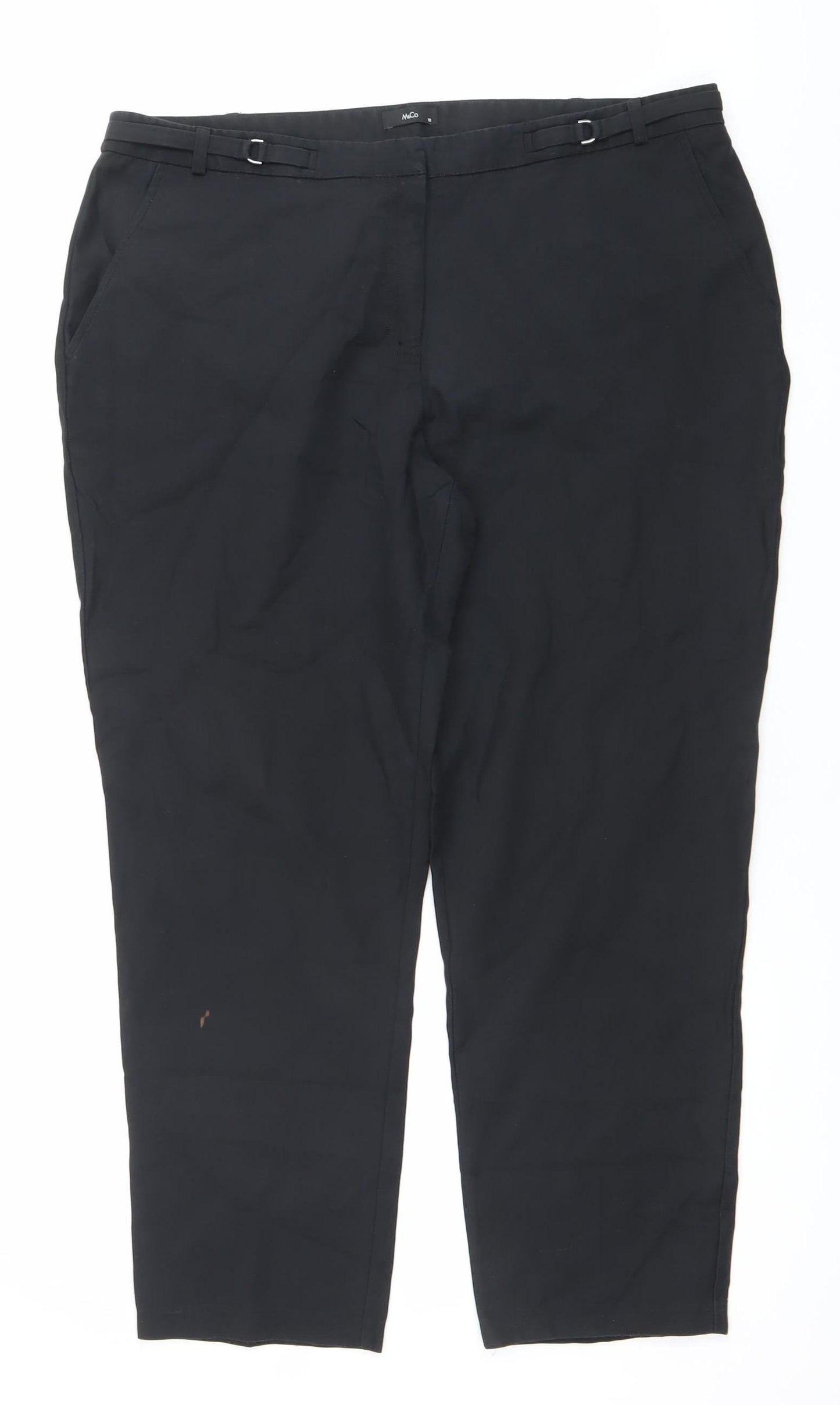 ASOS Women’s Black Size 18 Straight Leg Trousers Workwear