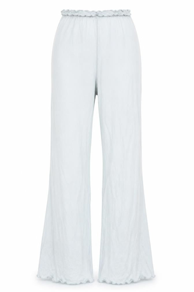 Missguided Women’s Green Wide-Leg Stretch Trousers Size 10
