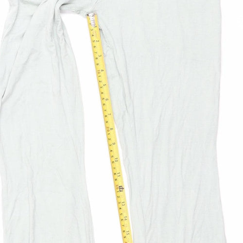 Missguided Women’s Green Wide-Leg Stretch Trousers Size 10
