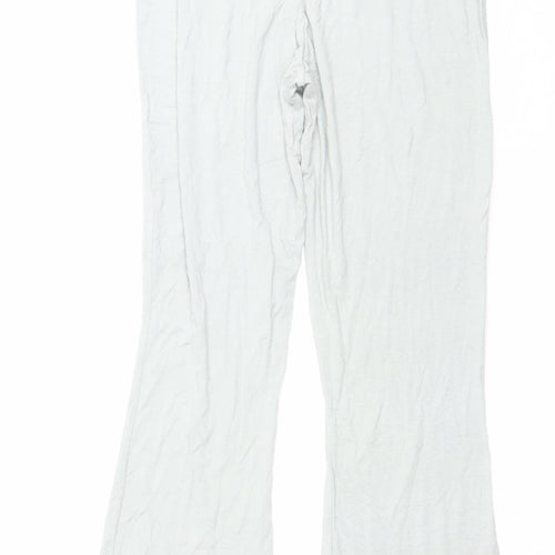 Missguided Women’s Green Wide-Leg Stretch Trousers Size 10
