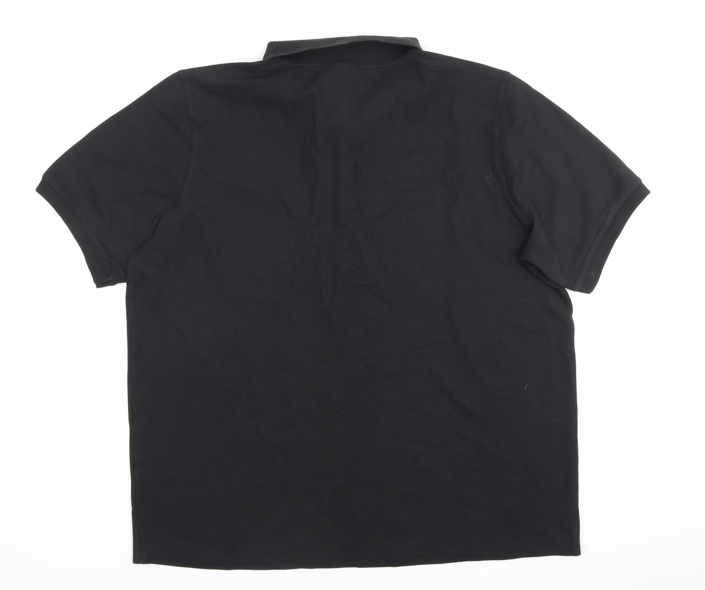 Slazenger Men’s Black 2XL Polo Shirt Regular Fit Short Sleeve