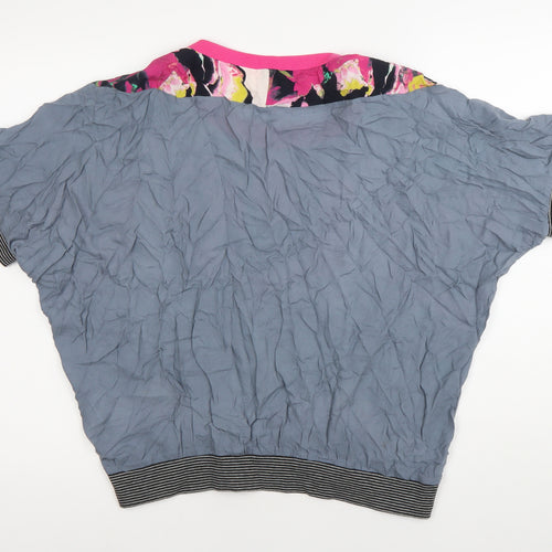 St-martins Womens Multicoloured Floral Cropped T-Shirt Size 10