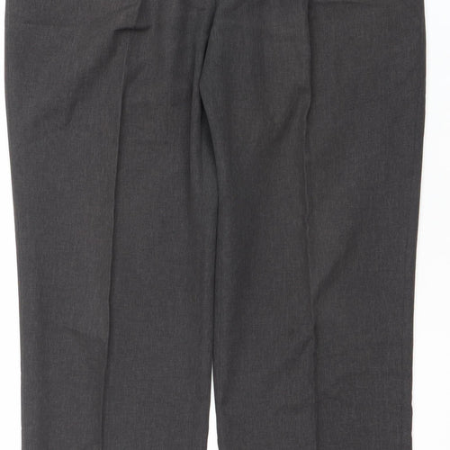 Marks and Spencer Men’s Grey Regular Fit Dress Trousers 31W 29L