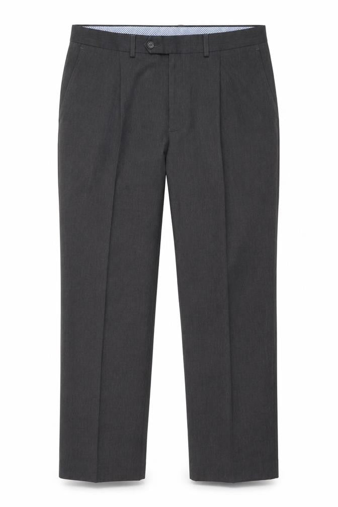 Marks and Spencer Men’s Grey Regular Fit Dress Trousers 31W 29L
