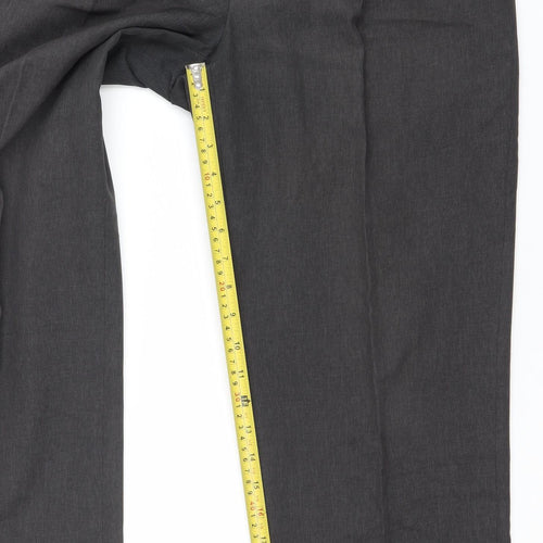 Marks and Spencer Men’s Grey Regular Fit Dress Trousers 31W 29L