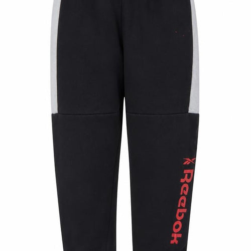 Reebok Boys Black Jogger Sweatpants 4-5 Years Cotton Blend Activewear