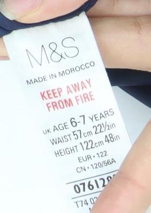 Marks and Spencer Girls Multicoloured Floral Pleated Skirt 6-7 Yrs