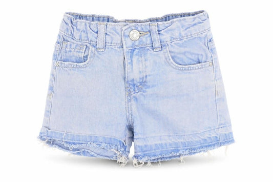 Denim Co. Girls Blue Denim Cut-Off Shorts 5-6 Years Casual Summer Elastic Waist