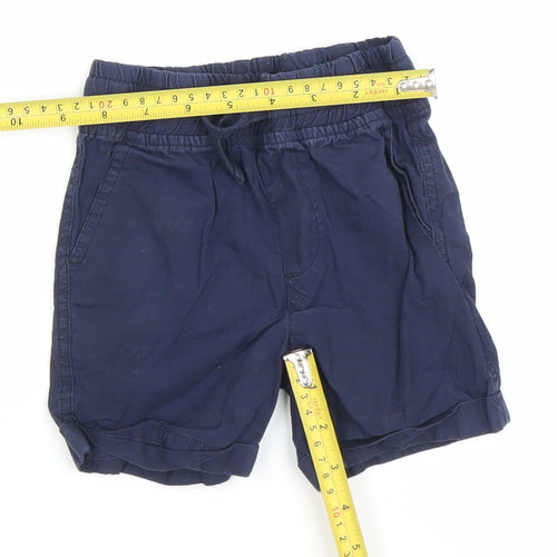 Urban Rascals Unisex Baby Blue Cotton Shorts 12-18M Elastic Waist