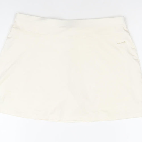 Artengo Women Ivory Athletic Tennis Skort S Regular Fit Polyester Elastane