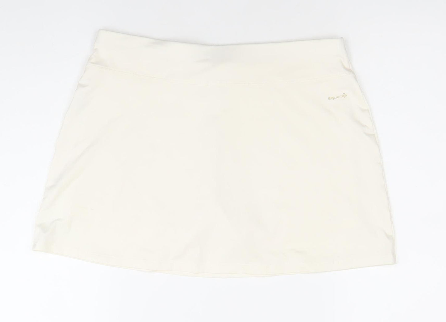 Artengo Women Ivory Athletic Tennis Skort S Regular Fit Polyester Elastane