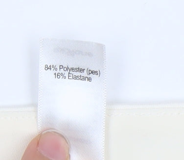 Artengo Women Ivory Athletic Tennis Skort S Regular Fit Polyester Elastane