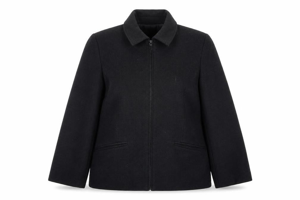 Front view of Style by EWM Women’s Black, size UK 14, Zip Jacket Workwear Classic