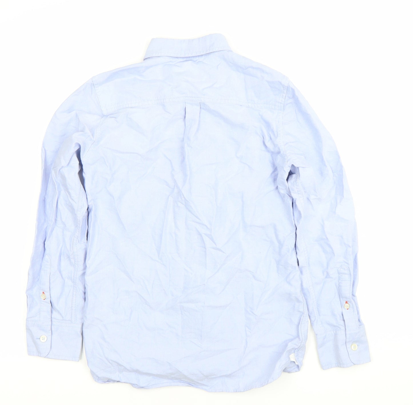 Boden Boys Blue Button-Up Long Sleeve Cotton Shirt 11-12 Years