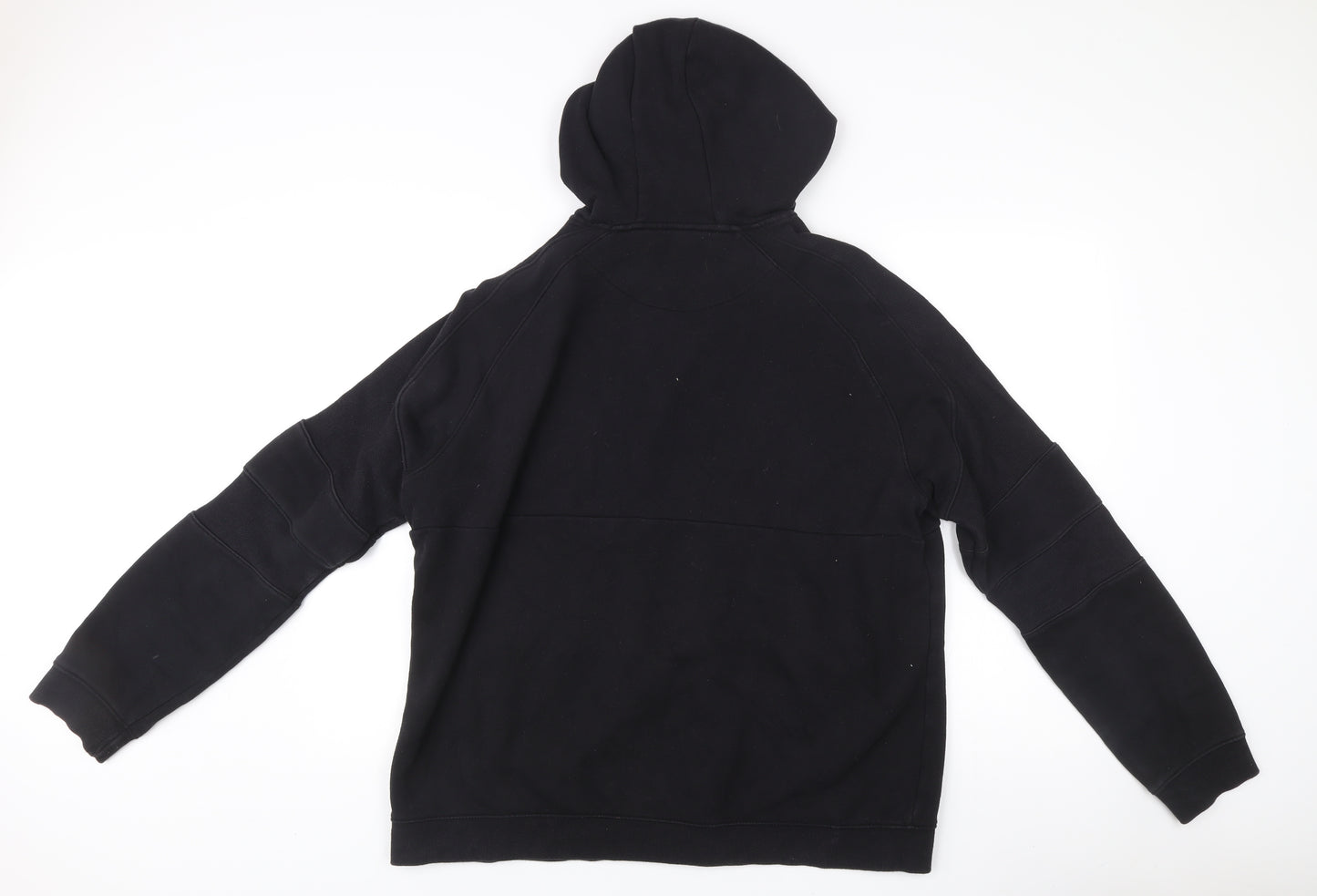 US ATH Men’s Black XL Full Zip Hoodie Cotton Blend Hooded Sweatshirt