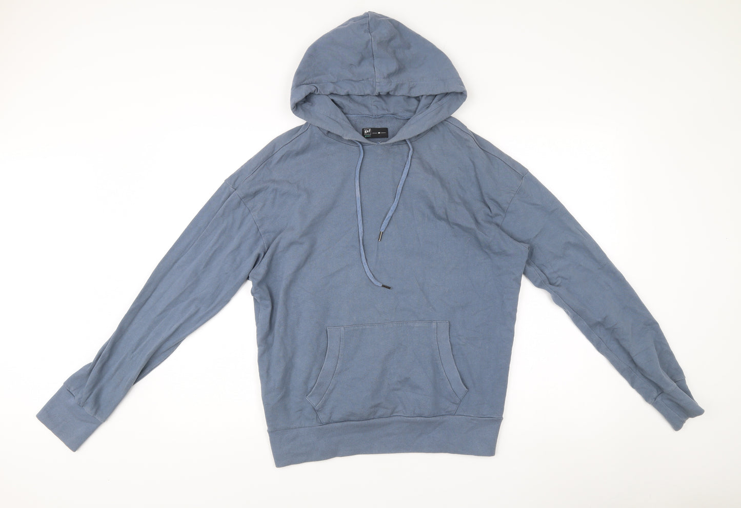 Gef France Mens Blue Pullover Hoodie Size M Cotton Blend