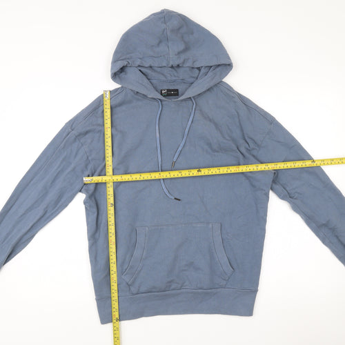Gef France Mens Blue Pullover Hoodie Size M Cotton Blend