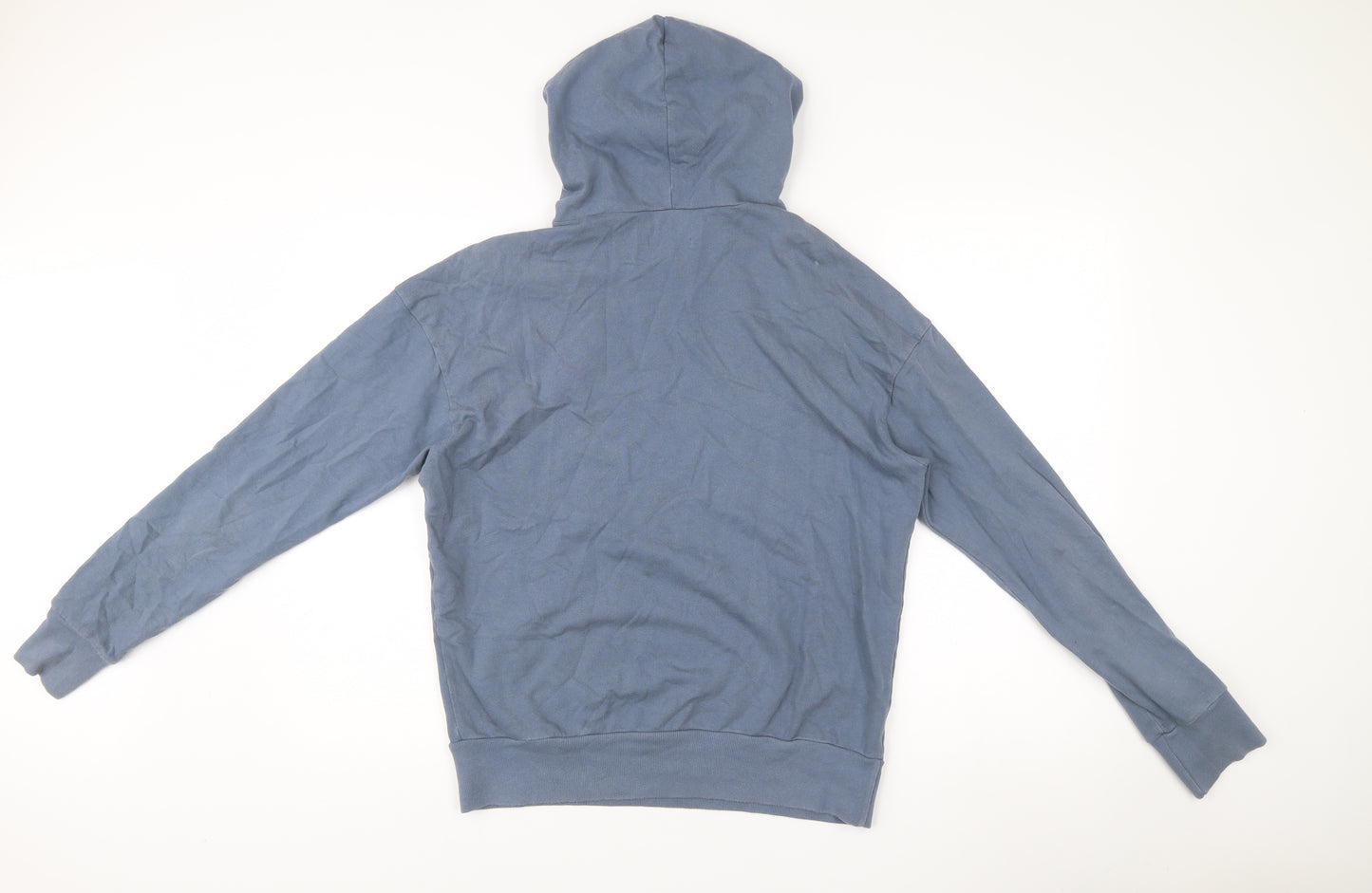 Gef France Mens Blue Pullover Hoodie Size M Cotton Blend