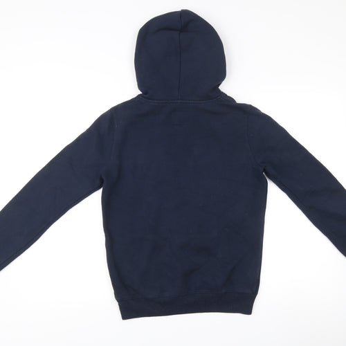 Jack Wills Womens Blue Pullover Hoodie Size 8 Regular Fit Logo