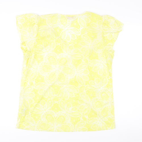 Marks and Spencer Per Una Yellow Floral Tunic Blouse Size 16 Women