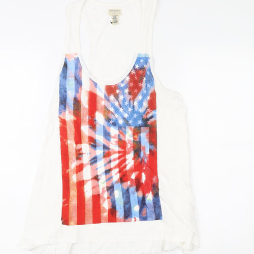 Ralph Lauren Women’s Multicoloured USA Flag Tank Top Size S Cotton