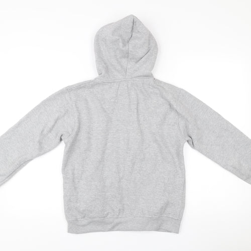 Tottenham Hotspur Boys Grey Pullover Hoodie 13-14 Years Cotton Blend
