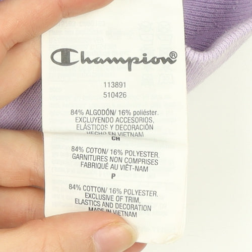 Champion Women’s Purple Small 1/4 Zip Hoodie Sweatshirt
