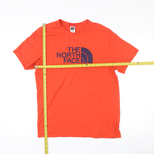 The North Face Men's Orange Medium Logo Graphic T-Shirt