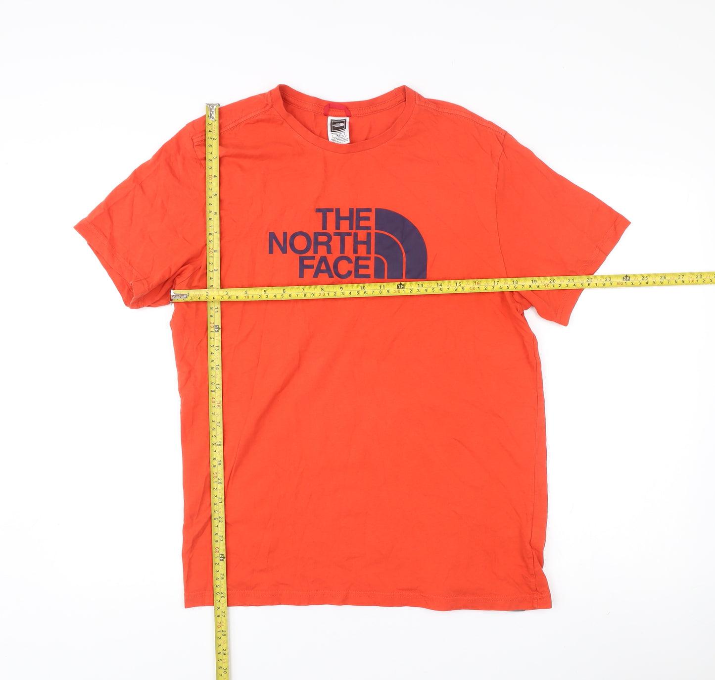 The North Face Men's Orange Medium Logo Graphic T-Shirt