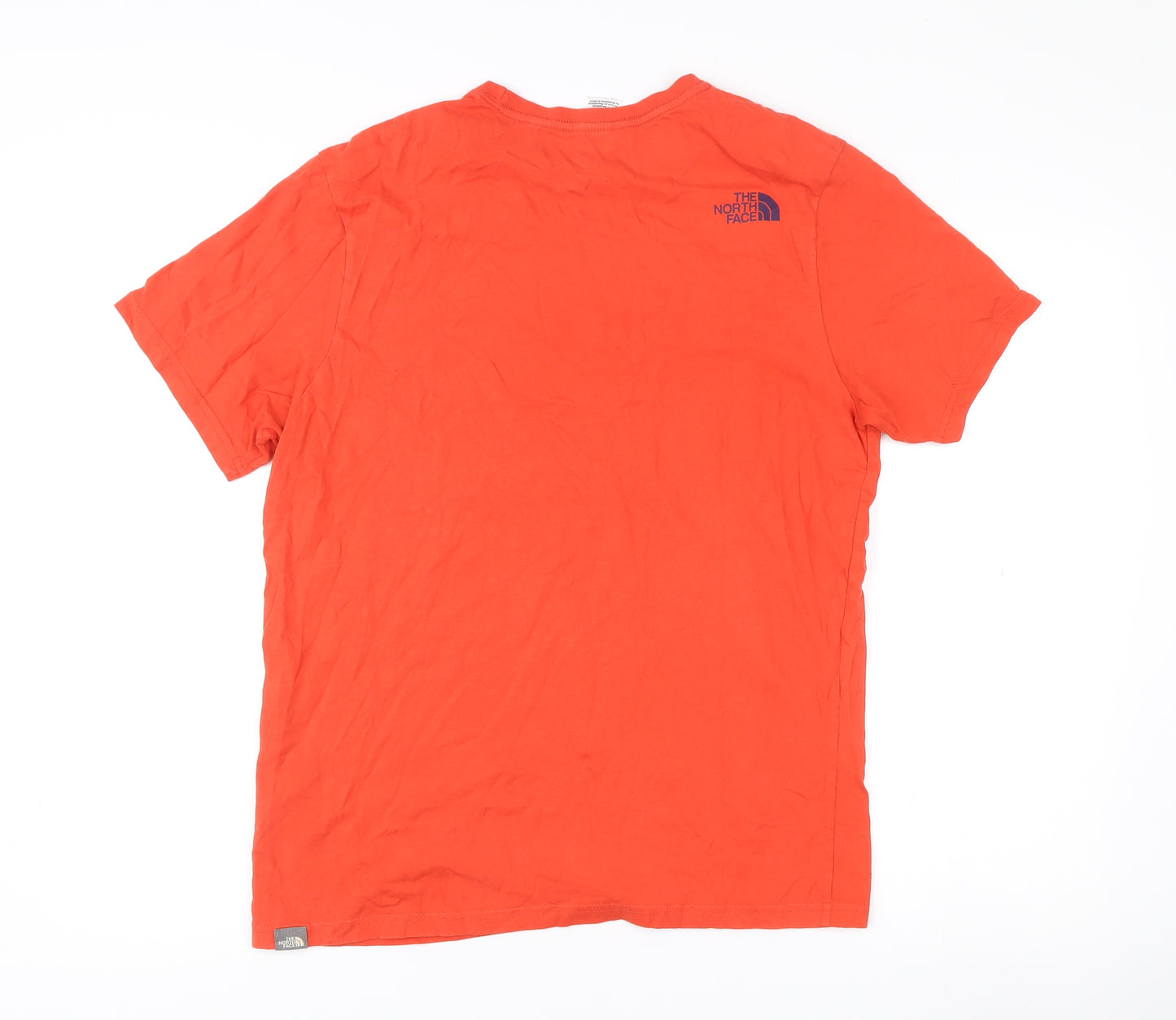The North Face Men's Orange Medium Logo Graphic T-Shirt