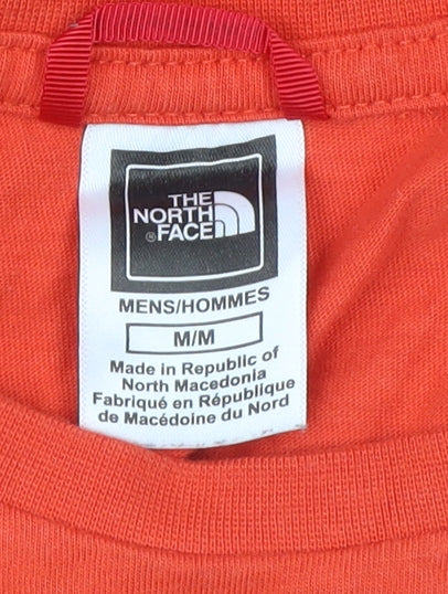 The North Face Men's Orange Medium Logo Graphic T-Shirt