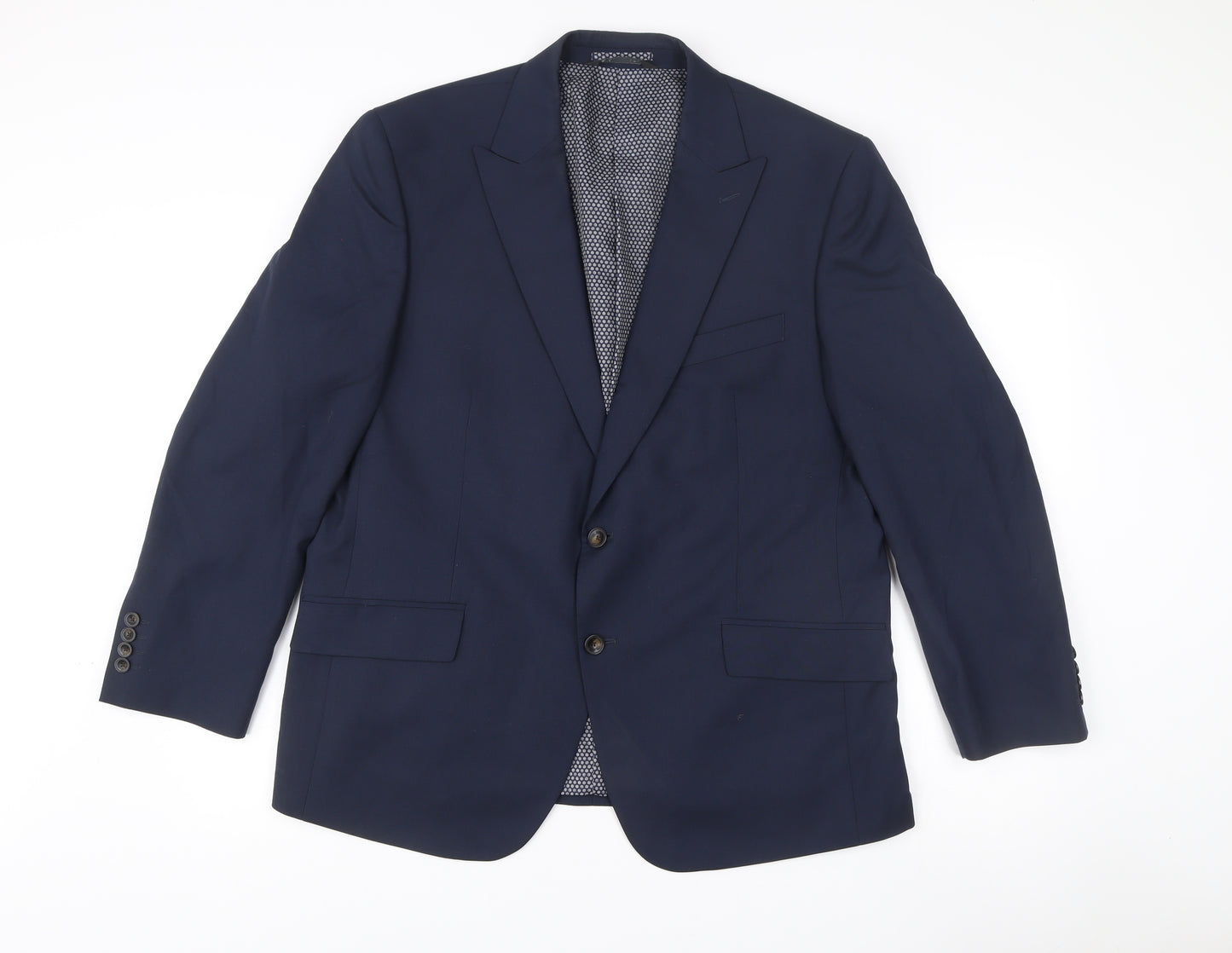 Marks and Spencer Mens Blue 44in Blazer Jacket 2XL Regular Fit
